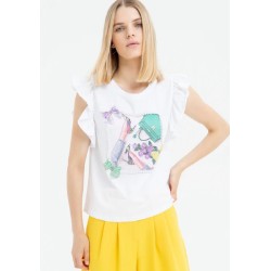 GRAPHIC T-SHIRT BOW WHITE