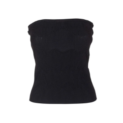 KNITTED TOP BLACK
